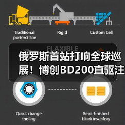 俄罗斯首站打响全球巡展！博创BD200直驱注塑机引爆RuPlastica展会（图4）
