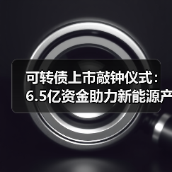 可转债上市敲钟仪式:6.5亿资金助力新能源产业升级(图4) 可转债上市敲钟仪式:6.5亿资金助力新能源产业升级(图4)